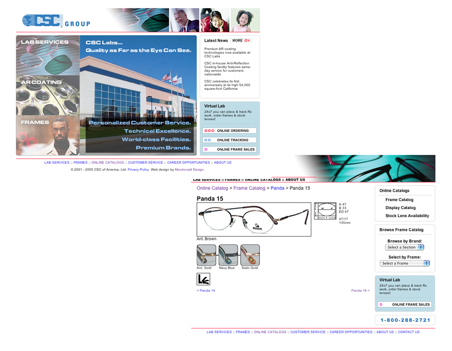 CSC Labs Website (2001-2010)